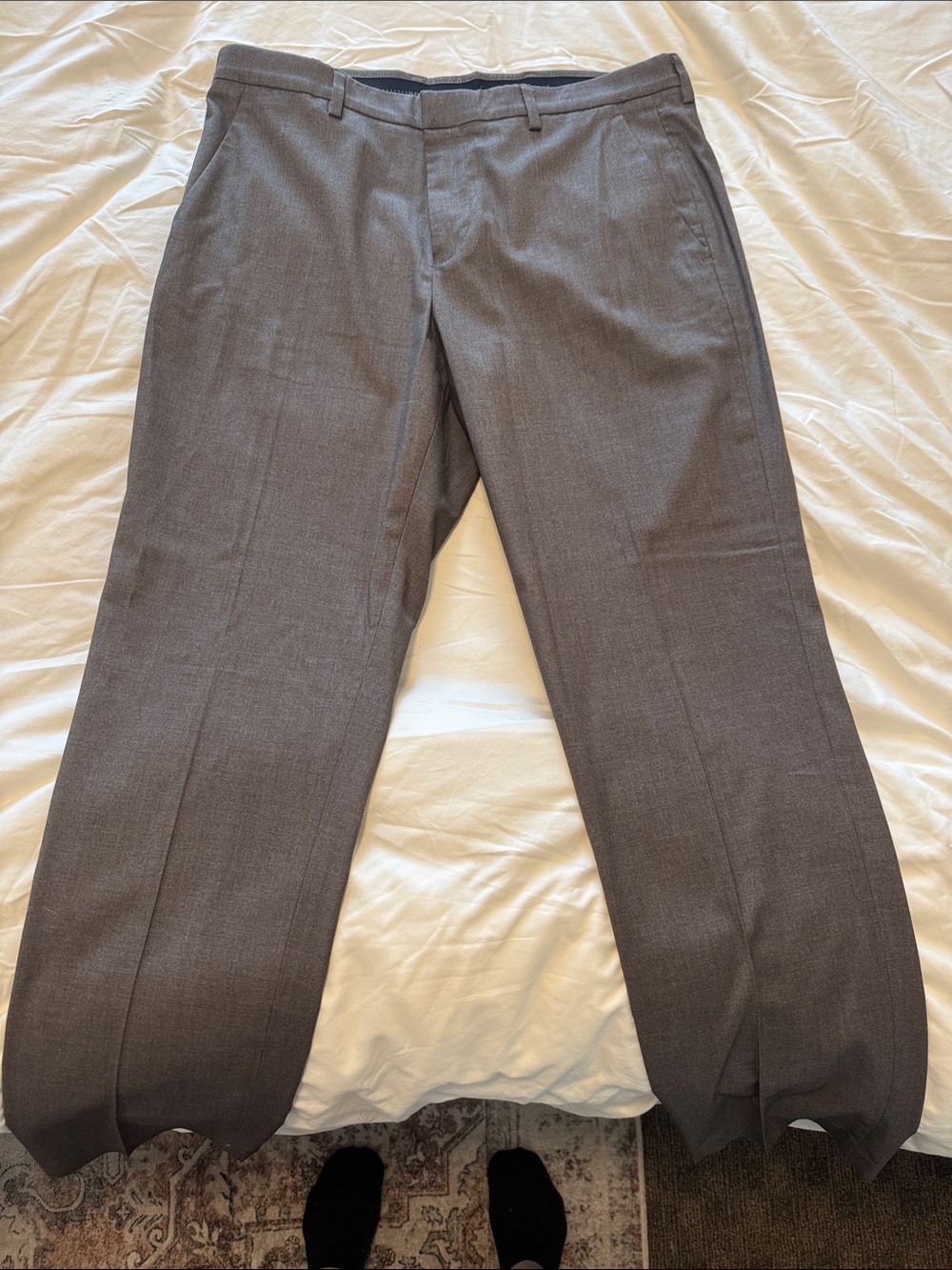 Perry Ellis Men's Charcoal Gray Dress Pants